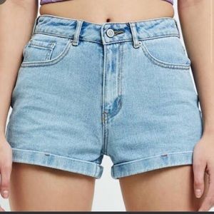 Pacsun Light Wash Mom Shorts